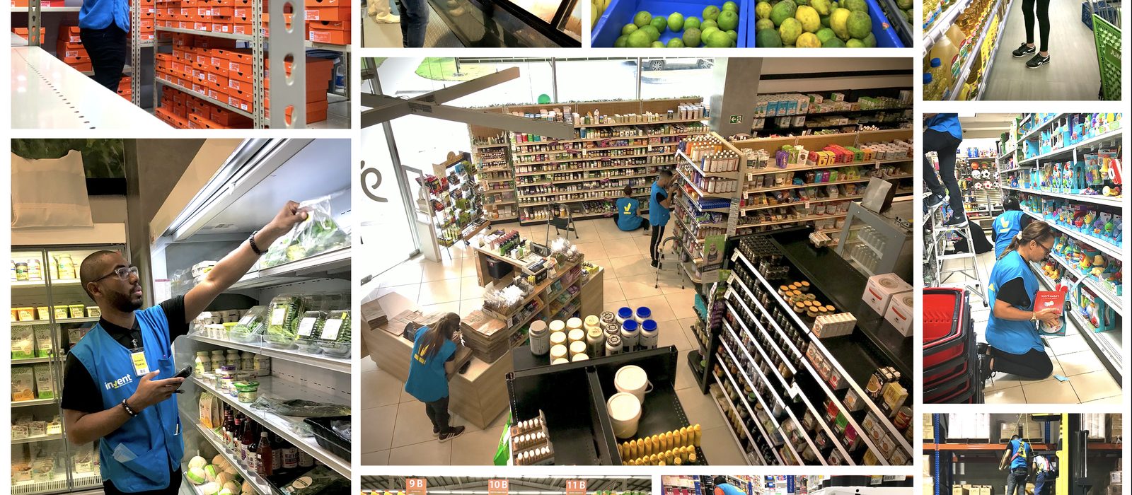 Toma física de inventario en supermercado