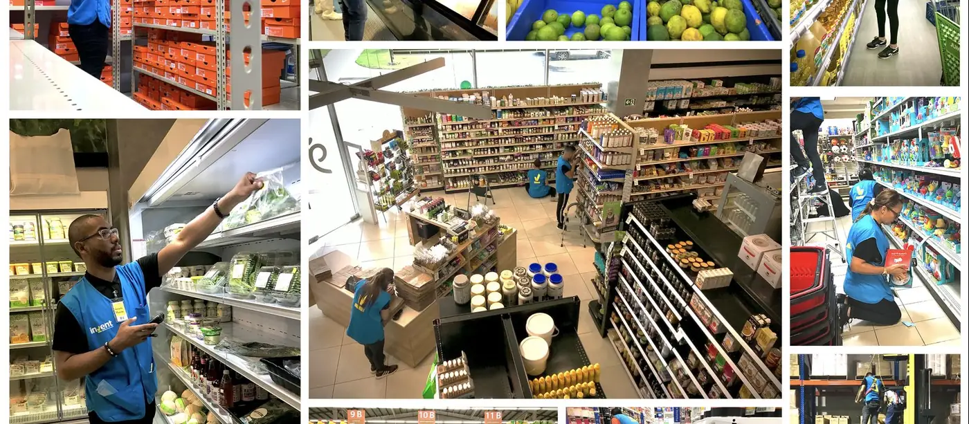 Toma física de inventario en supermercado